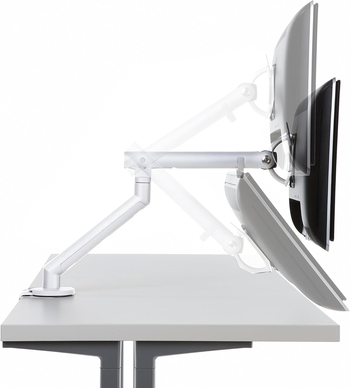 HermanMiller Floモニターアーム スプリットクランプ+天板カバー